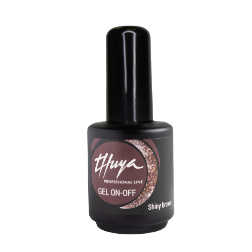 ГЕЛЬ ЛАК THUYA ON-OFF SHINY BROWN
