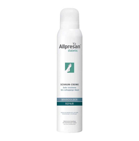 Allpresan Diabetic Крем-пена для потрескавшейся кожи стоп с микросеребром Microsilber+Repair 200 мл