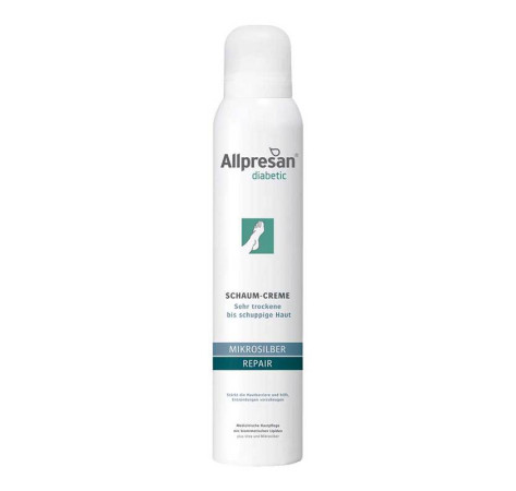 Allpresan Diabetic Крем-пена для потрескавшейся кожи стоп с микросеребром Microsilber+Repair 200 мл