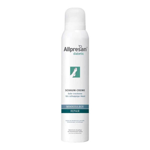 Allpresan Diabetic Крем-пена для потрескавшейся кожи стоп с микросеребром Microsilber+Repair 200 мл