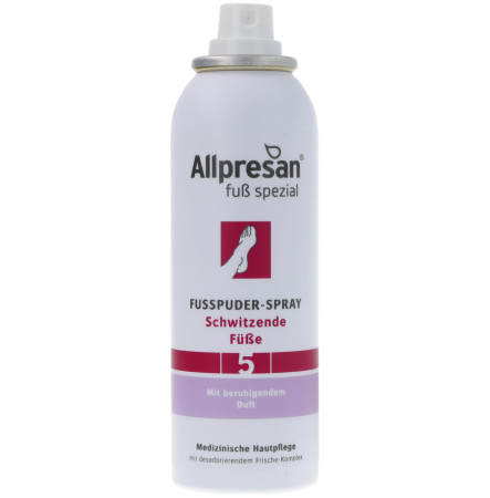 Allpresan No.5 Пудра-спрей для стоп з підвищеною пітливістю Fusspuder-spray, 125 мл