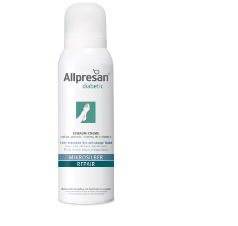 Allpresan Diabetic Крем-пена для потрескавшейся кожи стоп с микросеребром Microsilber+Repair 125 мл