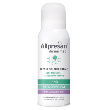 Allpresan Derma Med Відновлююча крем-пінка для рук з заспокійливим ароматом Hand INTENSIVE CARE, 100 мл
