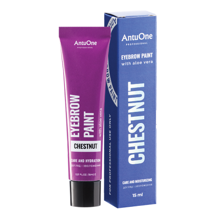 AntuOne Краска для бровей с алоэ вера Black Chestnut 