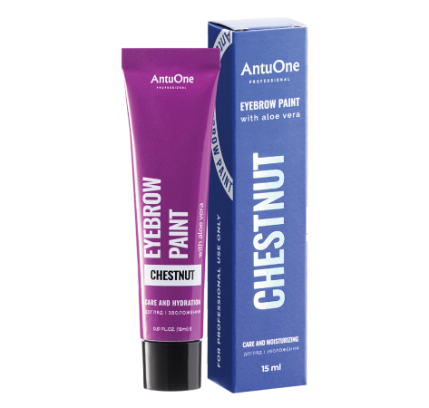 AntuOne Фарба для брів з алое віра Black Chestnut 