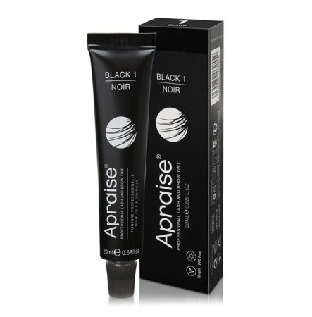 Краска для бровей Apraise Vegan PPD FREE 1 черная