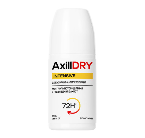 Шариковый дезодорант-антиперспирант AxillDRY Intensive до 72 часов 50 мл