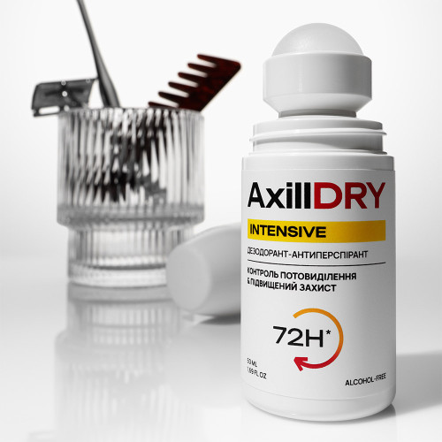 Шариковый дезодорант-антиперспирант AxillDRY Intensive до 72 часов 50 мл