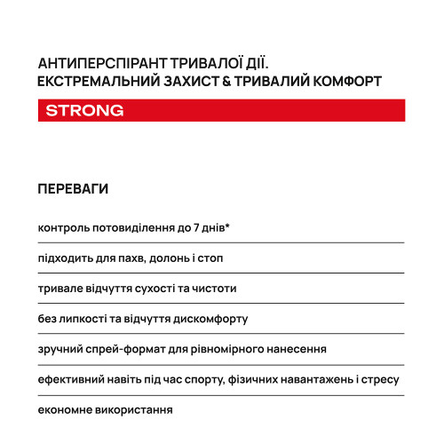 Шариковый антиперспирант длительного действия AxillDRY Strong до 7 дней 50 мл