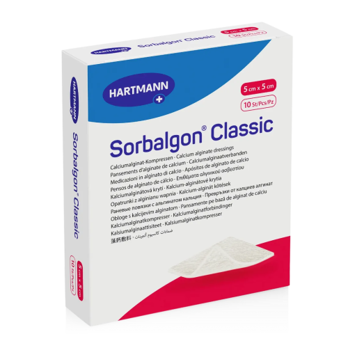 SORBALGON Кальциево-альгинатная рановая повязка, 5×5 см