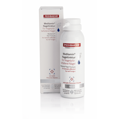 Pedibaehr Протигрибкова настоянка для нігтів medilamin з піроктоноламіном 125 мл