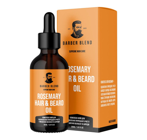 Barberblend Комплекс олій для відновлення природного росту і зміцнення волосся та бороди 30 мл