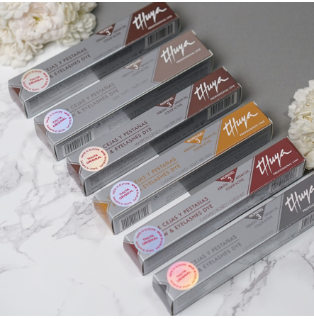 Набор из 6 оттенков для бровей краски Thuya