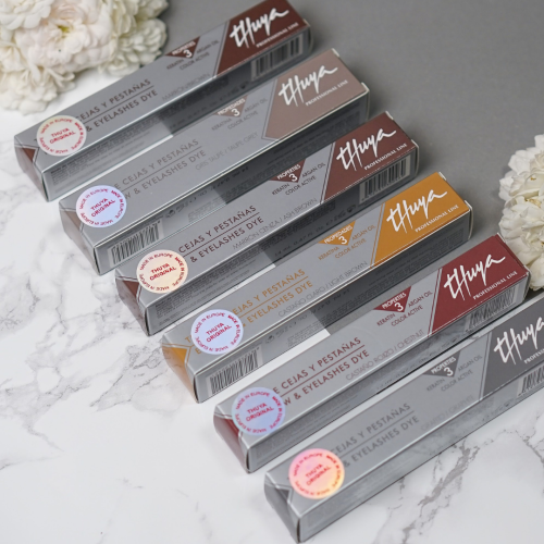 Набір із 6 відтінків для брів фарби Thuya