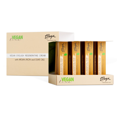 Крем для росту вій і брів 7 масел Vegan набір 8 шт