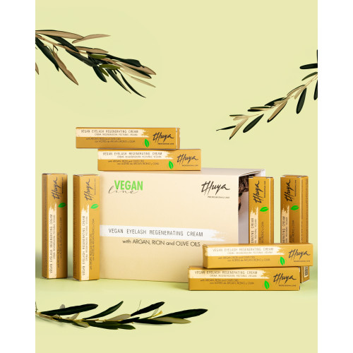 Крем для росту вій і брів 7 масел Vegan набір 8 шт