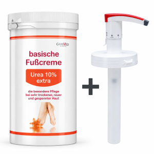 CareMed Urea 10% Extra Щелочной крем для ног с мочевиной 10% с дозатором, 450 мл