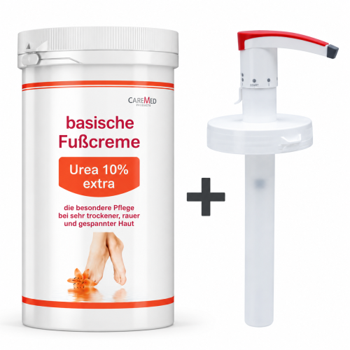 CareMed Urea 10% Extra Щелочной крем для ног с мочевиной 10% с дозатором, 450 мл