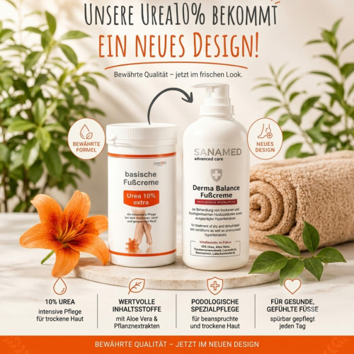 CareMed Urea 10% Extra Щелочной крем для ног с мочевиной 10%, 450 мл
