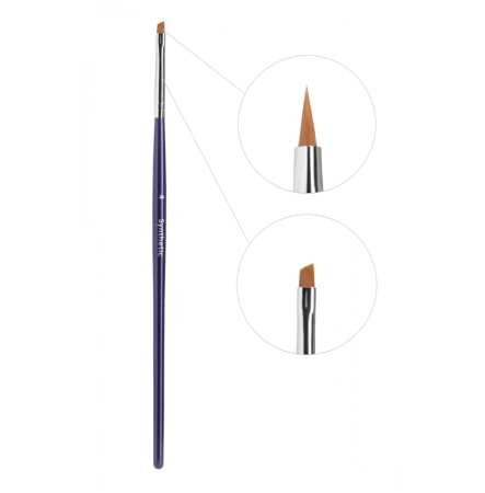 Creator Synthetic Кисть для бровей узкая скошенная №4