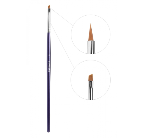 Creator Synthetic Пензлик для брів вузький скошений №4