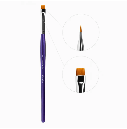 Creator Synthetic Кисть для бровей плоская прямая №16