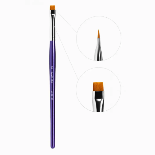 Creator Synthetic Пензлик для брів плоский прямий №16