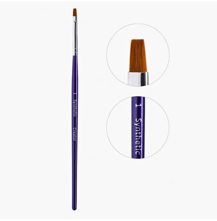 Creator Synthetic Пензлик для брів тонкий прямий №1