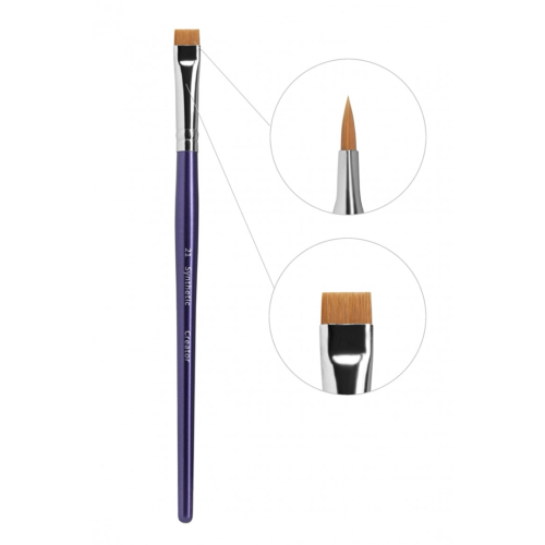 Creator Synthetic Кисть для бровей широкая прямая №21