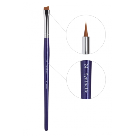 Creator Synthetic Пензлик для брів широкий скошений №24