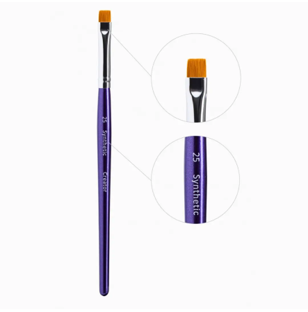 Creator Synthetic Кисть для бровей широкая прямая №25