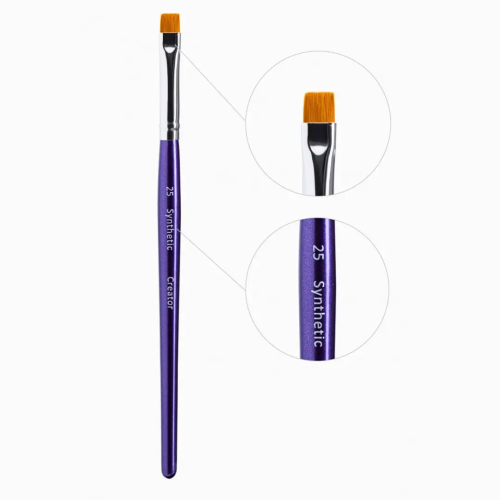 Creator Synthetic Пензлик для брів широкий прямий №25