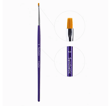 Creator Synthetic Пензлик для брів тонкий прямий №2