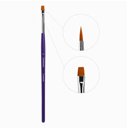 Creator Synthetic Пензлик для брів широкий прямий №3