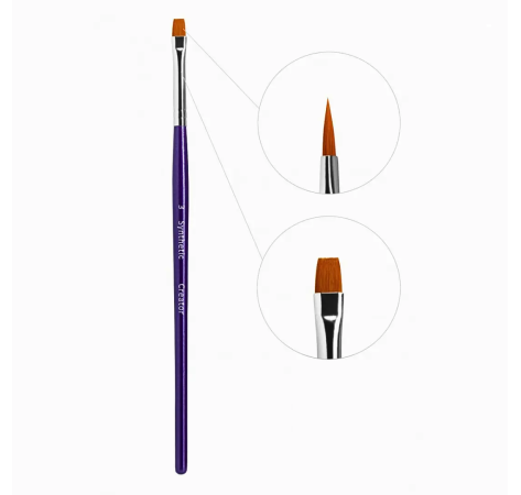 Creator Synthetic Пензлик для брів широкий прямий №3