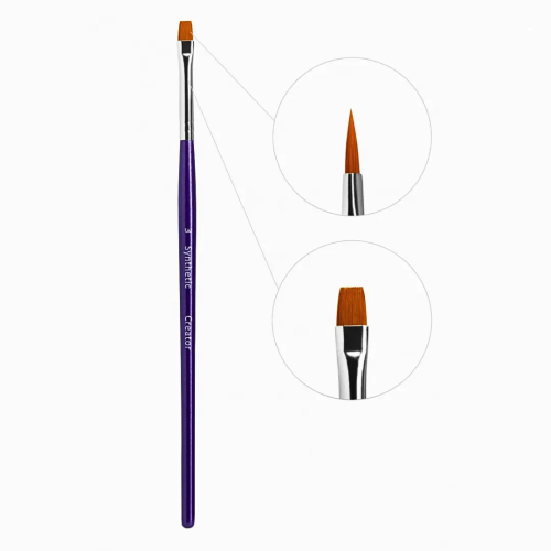 Creator Synthetic Пензлик для брів широкий прямий №3