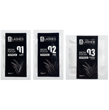 Dalashes Набір засобів для брів Brow Focus Express в саше 3*1 мл