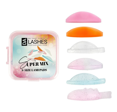 Dalashes Валики для ламінування вій Super Mix 6 пар