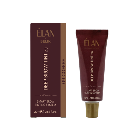 Elan Краска для бровей с длительным эффектом Deep Brow Tint 09 COFFEE - Нейтрально-холодный коричневий
