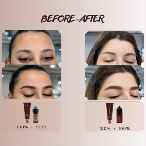 Elan Краска для бровей с длительным эффектом Deep Brow Tint 09 COFFEE - Нейтрально-холодный коричневий
