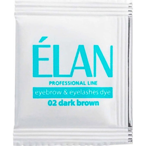 ELAN Краска для бровей саше без упаковки 02 Dark Brown