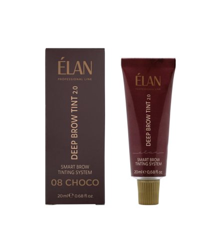 Elan Краска для бровей с длительным эффектом Deep Brow Tint 08 CHOCO- Натурально коричневый