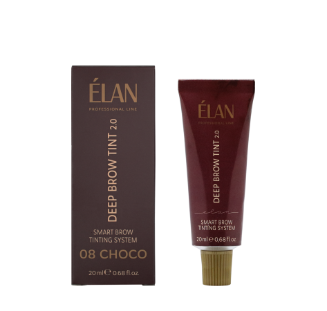 Elan Краска для бровей с длительным эффектом Deep Brow Tint 08 CHOCO- Натурально коричневый