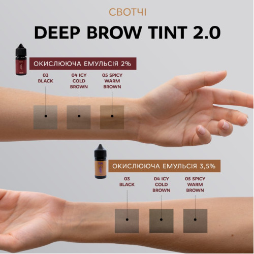 Elan Краска для бровей с длительным эффектом Deep Brow Tint 04 ICY Cold brown - Холодно-коричневый