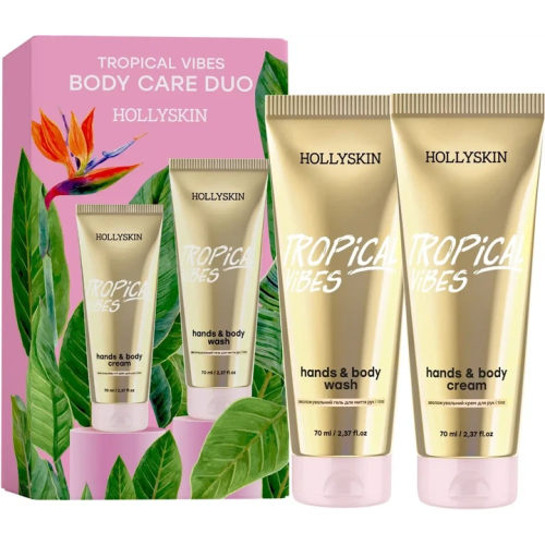 Подарунковий набір HOLLYSKIN Tropical Vibes (гель + крем), 2×70 мл