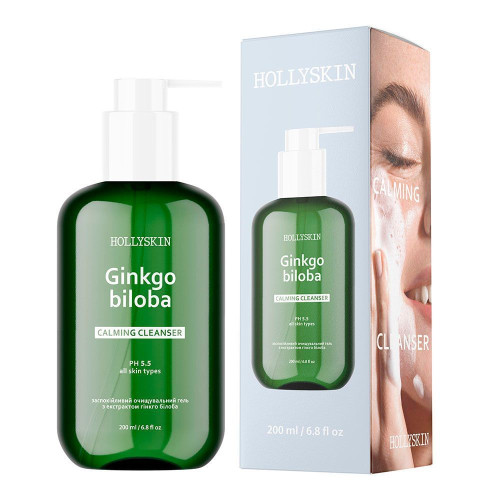 HOLLYSKIN Заспокійливий очищувальний гель з ектрактом гінкго білоба 200 мл