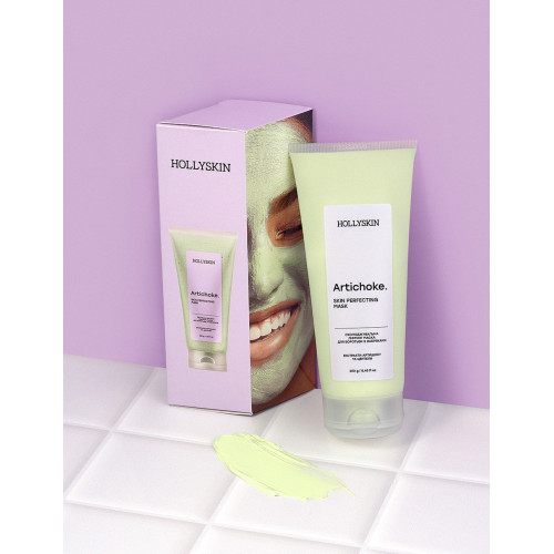HOLLYSKIN Охолоджувальна ліфтинг маска для боротьби з набряками HOLLYSKIN Artichoke Skin Perfecting Mask 250 мл