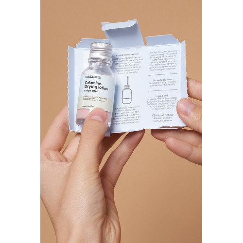 HOLLYSKIN Локальний засіб від прищів і почервонінь з миттєвою дією Calamin Drying Lotion 15 мл