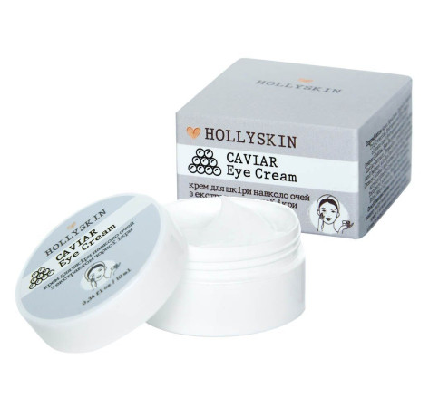 HOLLYSKIN Крем для шкіри навколо очей з екстрактом чорної ікри Caviar Eye Cream 10 мл