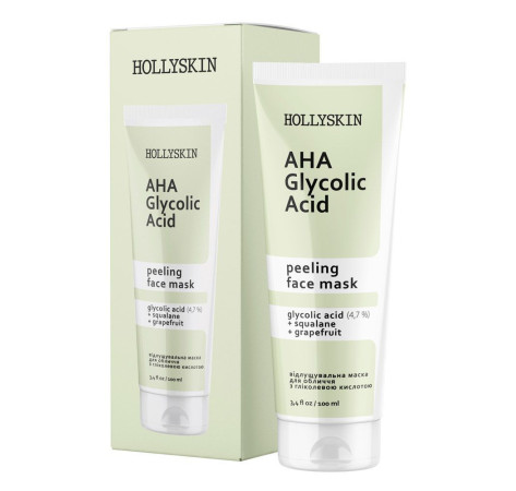 HOLLYSKIN Маска для обличчя Glycolic AHA Acid Face Mask 100 мл